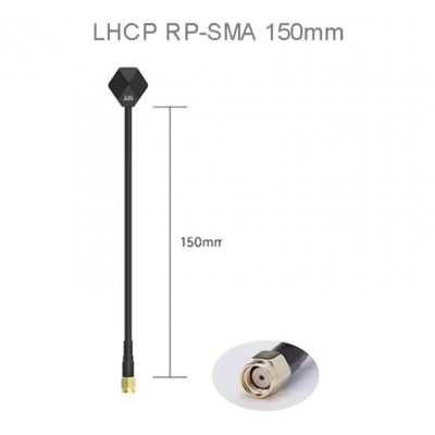Зображення Антена LHCP iFlight Albatross 5.8G v2 150mm || RP-SMA plug +3,0dBi у категорії Обладнання для gsm, 3g, 4g cdmi