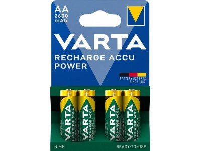 Зображення Акумулятор AA Varta Recharge Accu Power - 2600mAh у категорії AA ( R06 )