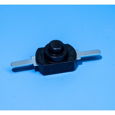 Зображення Кнопка ліхтаря 12х8 мм||  чорна з фіксацією у категорії Кнопки