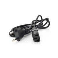 Шнур мережевий комп'ютер 3x0.5mm чорний 1.5 метра