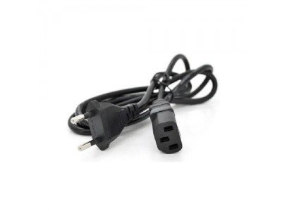 Шнур мережевий комп'ютер 3x0.5mm чорний 1.5 метра