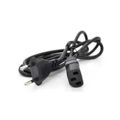 Шнур мережевий комп'ютер 3x0.5mm чорний 1.5 метра