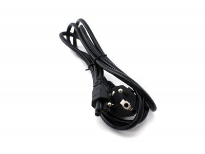 Зображення Шнур мережевий ноутбук чорний  3х0,75mm*1,2 метра у категорії Мережеві