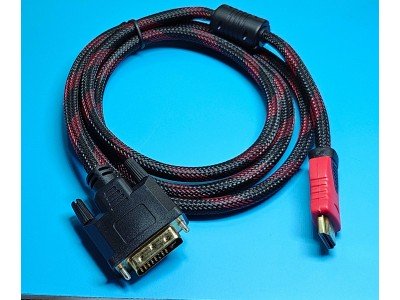 Зображення Шнур HDMI - штекер DVI || фільт 1.5 метра у категорії Hdmi