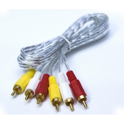 Зображення Шнур 3RCA - 3RCA white  || 1,5 метра у категорії