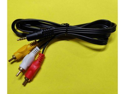 Зображення Шнур штекер 3.5 4х - 3RCA T505 15mm x 1.2 m у категорії Штекер 3.5