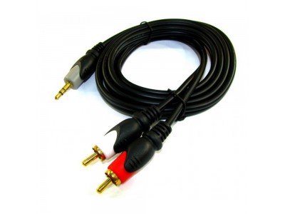 Зображення Шнур джек 3.5 - 2RCA HQ 3m у категорії Rca