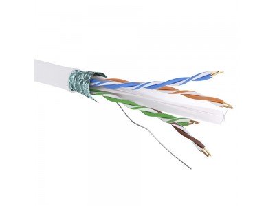 Зображення Вита пара FTP Сat.6 Q-SAT 4x2x0.51CCA 6.0мм сірий 305м у категорії КАБЕЛЯ ДЛЯ ІНТЕРНЕТУ