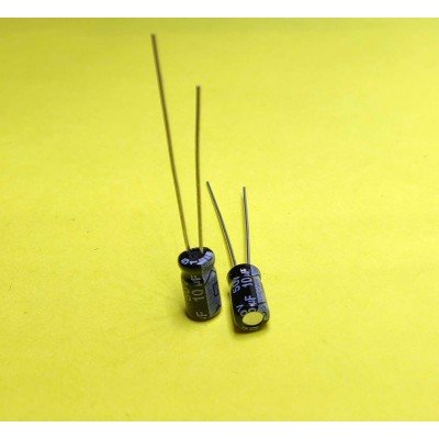 Зображення 10мкф 50в 105С || Конденсатор 4x7 у категорії КОНДЕНСАТОРИ