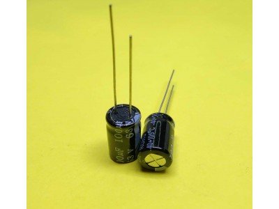Зображення 100мкф 63в 105С || Конденсатор 7x12 у категорії КОНДЕНСАТОРИ
