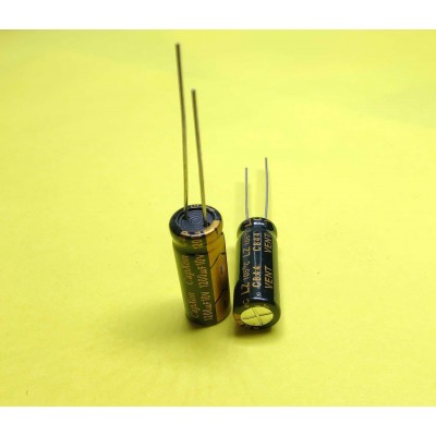 Зображення 1200мкф 10в 105С || Конденсатор 8x20 у категорії ЕЛЕКТРОЛІТИЧНІ КОНДЕНСАТОРИ