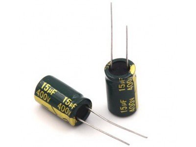 Зображення 15мкф 400в 105С ||Конденсатор 10x17 у категорії КОНДЕНСАТОРИ
