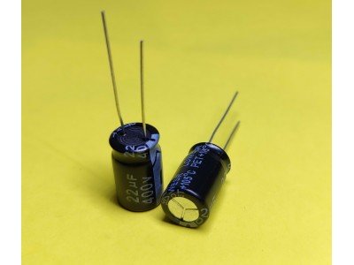 Зображення 22мкф 400в 105С ||Конденсатор 10х17 у категорії КОНДЕНСАТОРИ