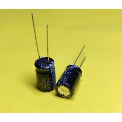 Зображення 22мкф 400в 105С ||Конденсатор 10х17 у категорії КОНДЕНСАТОРИ
