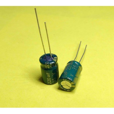 220мкф 35в 105С || конденсатор 8х12 220мкф 35в 105С || конденсатор 8х12