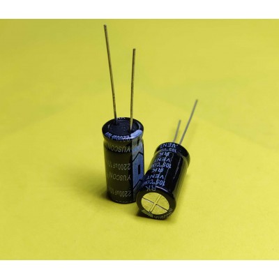 Зображення 2200мкф 10в 105С || конденсатор 10x20 у категорії КОНДЕНСАТОРИ