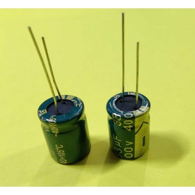 33мкф 400в 105С || конденсатор 10x18
