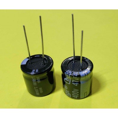 Зображення 47мкф 400в 105&deg;C || 18x18 Конденсатор у категорії КОНДЕНСАТОРИ
