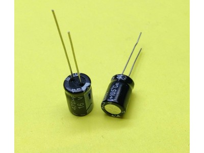 Зображення 470мкф 16в 105С || Конденсатор 8х12 мм у категорії КОНДЕНСАТОРИ