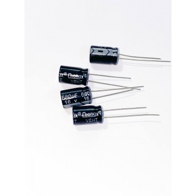 680мкф 16в 105С || Конденсатор 8x12