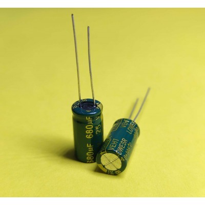 680мкф 25в 105С || Конденсатор 8х16
