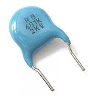 Зображення 680pF*2000V || 681 Конденсатор у категорії КОНДЕНСАТОРИ