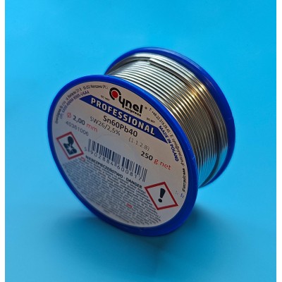 Зображення Припій Cynel 2.0mm || 250g у категорії Припій