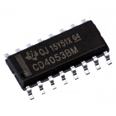 Зображення CD4053BM || Потрійний двоканальний мультиплексор SOP-16 у категорії Cd