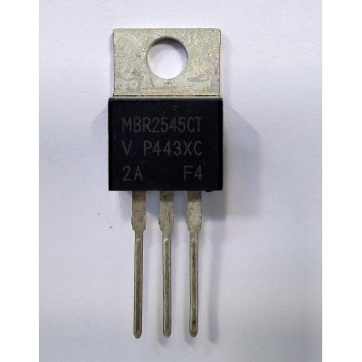 Зображення MBR2545CT || Діод шотткі здвоєний TO-220 у категорії ДІОДИ