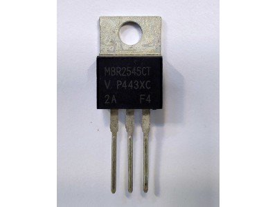 Зображення MBR2545CT || Діод шотткі здвоєний TO-220 у категорії ДІОДИ