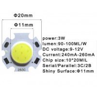 Світлодіодний модуль 2B3C 3W 6000K