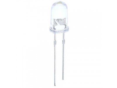 Зображення Світлодіод 5.0 mm || білий  3.0 вольт у категорії СВІТЛОДІОДИ