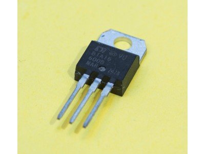 Зображення BTA16-600B || Симістор TO-220AB у категорії ТИРИСТОРИ, СИМІСТОРИ