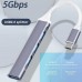 Зображення Hub USB A-809 4-портовий USB 3.0 - Type-C || 5Gbps у категорії Маршрутизатори