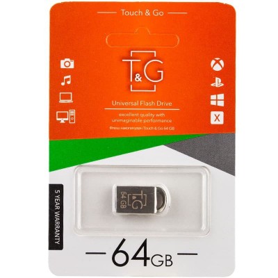 Флешка 64GB USB2.0 T&G 110 Metal series