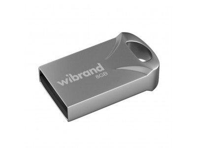 Зображення Флешка 8GB USB2,0 Wibrand Hawk Silver у категорії Usb 2.0