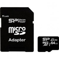 Картка пам'яті 64GB Silicon Power microSDXC Class 10 + adapter