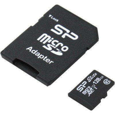 Зображення Картка пам'яті 128GB Silicon Power microSDXC Class 10 + adapter у категорії USB 2.0