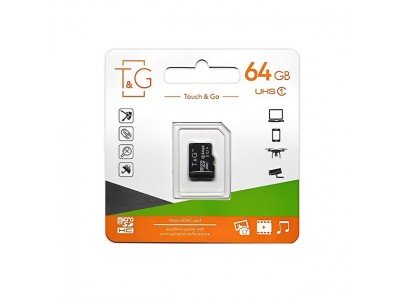 Зображення Картка пам'яті 64GB T&G micro SDHC Class 10 у категорії КАРТКИ ПАМ'ЯТІ