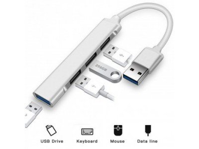 Зображення Hub USB A-809 4-портовий USB 3.0 - USB 3.0 || 5.0 Gbps у категорії Маршрутизатори