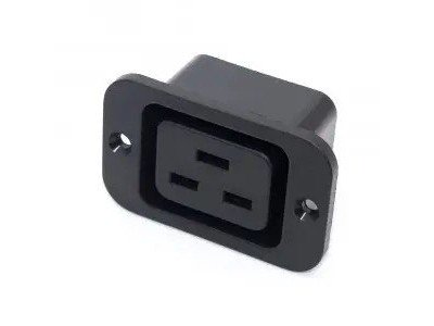 Зображення Гніздо мережеве Daier AC-06A,3pin монтажне корпус у категорії Штекера та гнізда