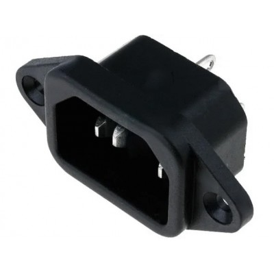 Зображення Штекер мережевий 3 pin монтажний у категорії Штекер DC