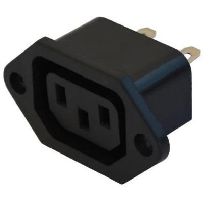 Зображення Гніздо мережеве 3 pin монтажне у категорії Гніздо DC
