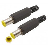 Штекер DC 1.3x4.4x6.5х10 mm || жовтий Штекер DC 1.3x4.4x6.5х10 mm || жовтий