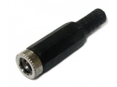 Зображення Гніздо DC 2.1x5.5mm під кабель у категорії Гніздо DC