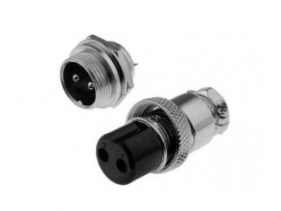 Зображення Конектор GX16&nbsp;2pin&nbsp;bulkhead || комплект у категорії GX16