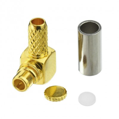 Зображення Штекер MMCX-90 || RG-174  90&deg; обтискний у категорії MMCX - ШТЕКЕРА ТА ГНІЗДА