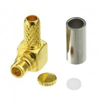 Штекер MMCX-90 || RG-174  90° обтискний