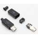 Штекер MicroUSB 5pin чорний ковпачок 9мм Штекер MicroUSB 5pin чорний ковпачок 9мм