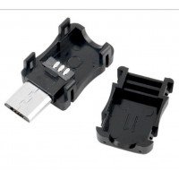 Штекер micro USB 5pin розбірний прямий Штекер micro USB 5pin розбірний прямий
